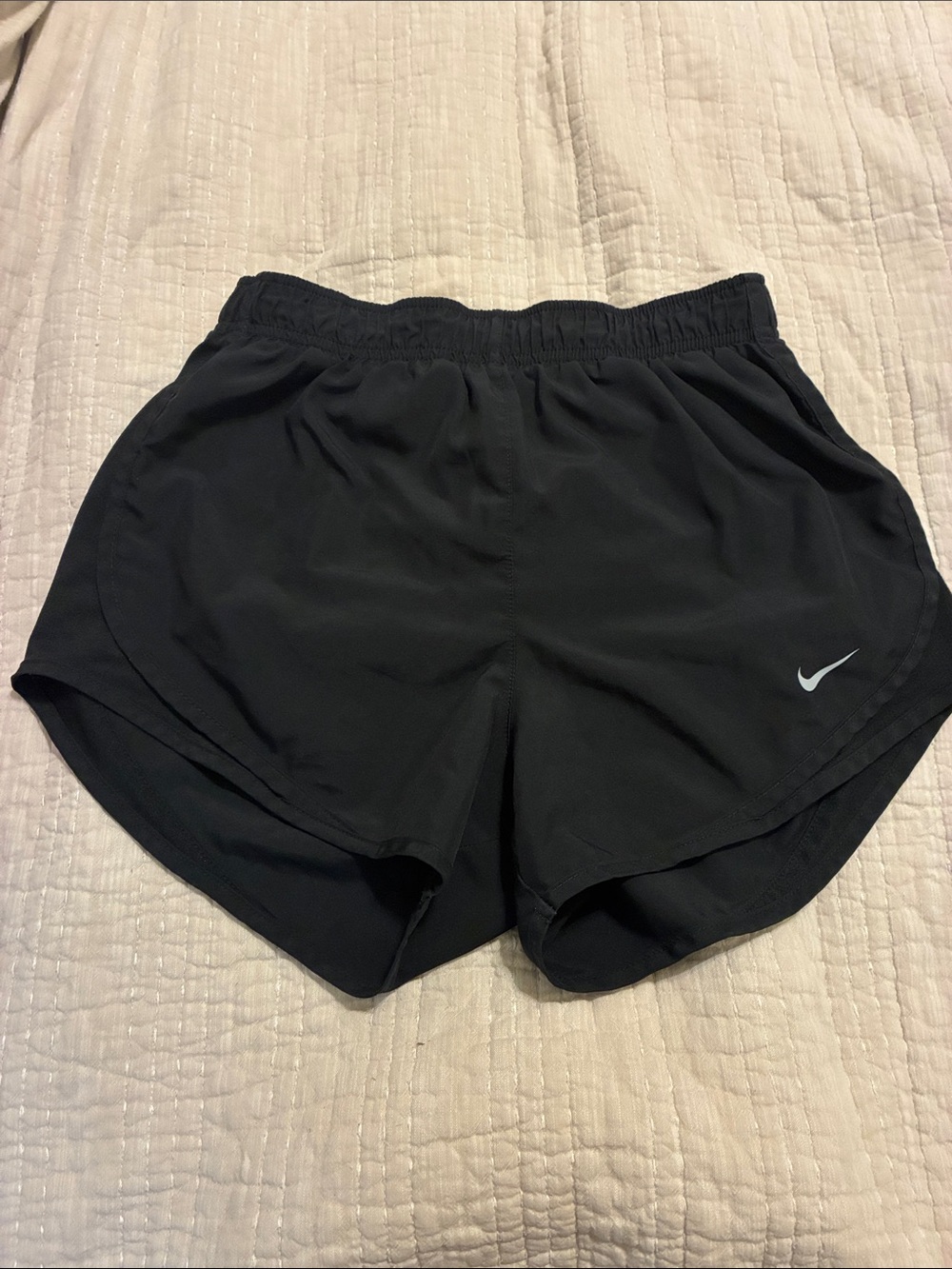 Nike Black Women’s Athletic Running Shorts with Reflective Swoosh